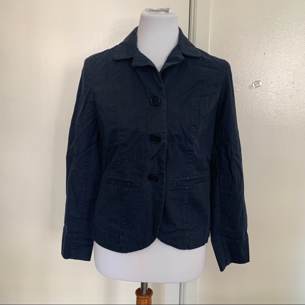 Talbots Navy Blue Blazer Size 4